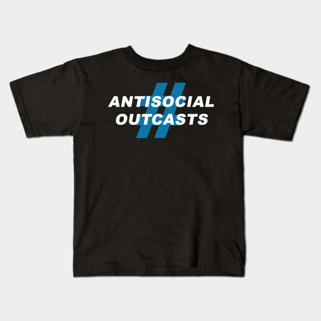 Antisocial Outcasts Kids T-Shirt by Smark Out Moment